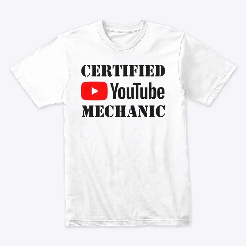 Certified Youtube mechanic (stencil)